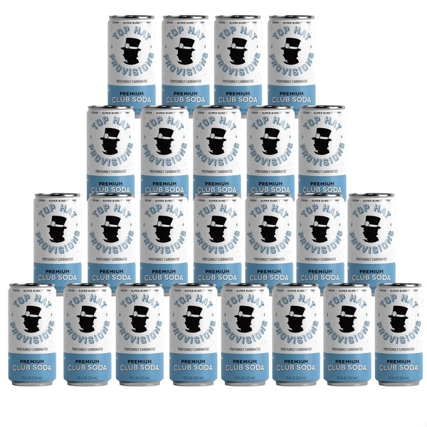 Top Hat Premium Club Soda with Himalayan Salt - Ideal for Cocktails