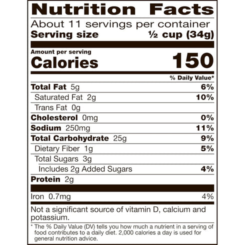 Chex Mix 13.5 oz Spicy Dill Snack Mix, Savory Snack Bag, Family Size