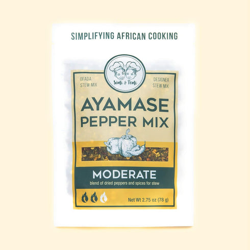 Simi & Temi Ayamase Pepper Mix, 2.75oz | Nigerian Stew | No Preservatives | Moderate Spicy