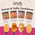 9oz 4-Pack B'Nutty Sweet & Salty Peanut Butter | Simply Irresistible Salted Caramel & Pretzel Peanut Butter |