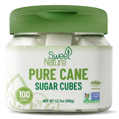 Sweet Nature Pure Cane Sugar Cubes, 100 Cubes, 12.7 oz, 100% Natural