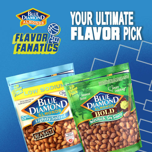 8 (Pack 2) Blue Diamond Almonds, Premium Roasted Honey Snack Nuts For Sweet Treats, With Dessert, or Healthy Choice