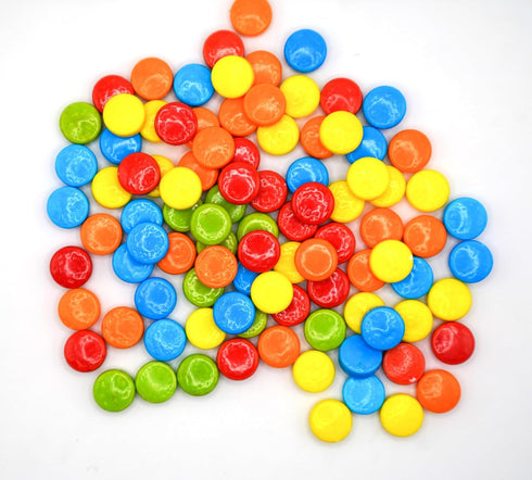 DM Sweets 1.5 lbs Assorted Rainbow Pucker Candy - of Fresh Delicious Sour Fruity Flavored Crunchy Candy. Perfect