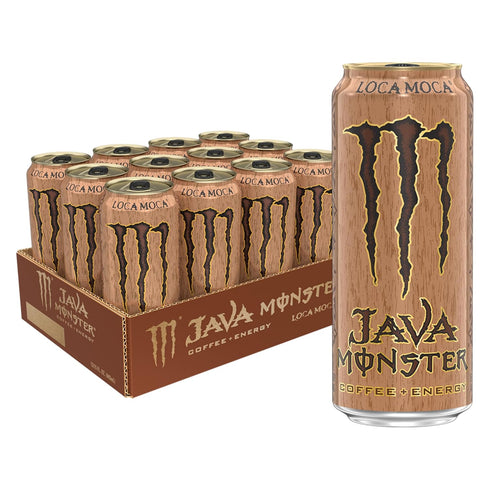 Java Monster Loca Moca, Coffee + Energy Drink, 15 Ounce | Pack
