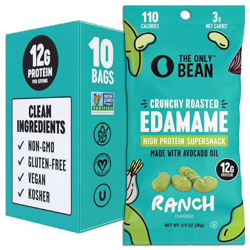 The Only Bean High Protein Snacks, Healthy Snacks for Adults and Kids,