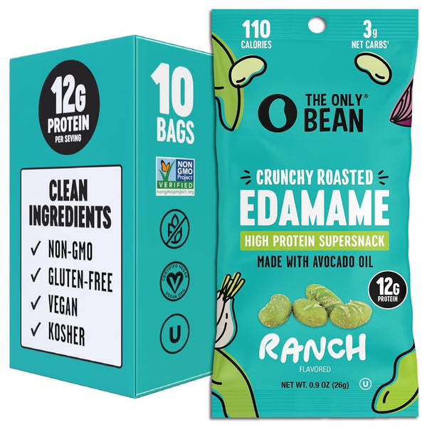 The Only Bean High Protein Snacks, Healthy Snacks for Adults and Kids,