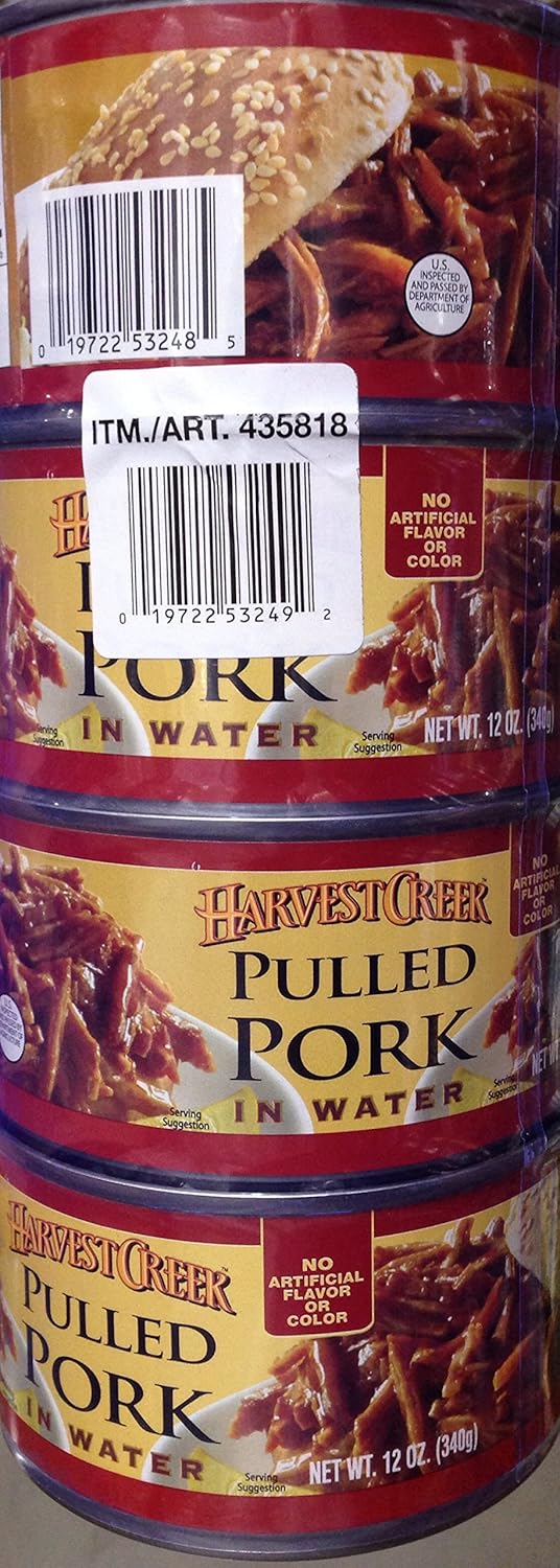 Harvest Creek 2 set- Pulled Pork 4/12 Oz. Total 48 Oz.