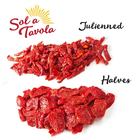 Sol a Tavola Packed Sun-Dried Tomatoes, Ready to Eat, Brilliant Red Color | Moist Chewy Texture | Nutritious | Healtful
