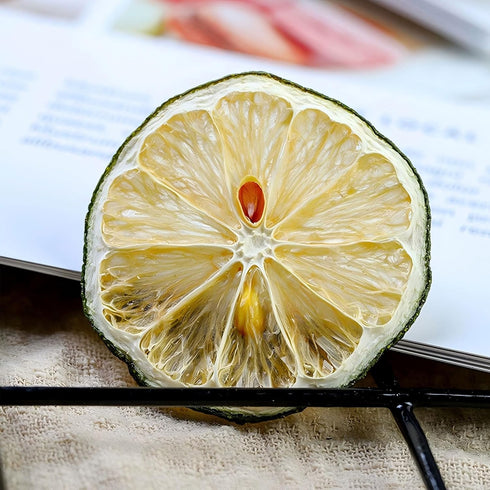SXETBEAN 3.5oz/100g Dried Lime Slices, Dehydrated Limes, Natural Dried Limes for Cocktails, Crafts, Cake Decoration