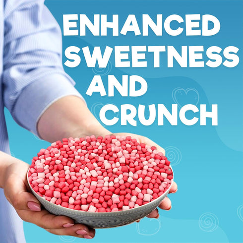 5oz Freeze Dried Fruit Bursts Candy - Mini All Reds l Hard Candy Mix Treat Snack Gift Bag Strawberry, Fruit Punch