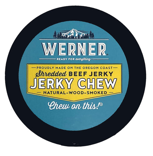 Pack 6 Werner Beef Jerky Chew of Shredded Beef Jerky Tins Made in the USA