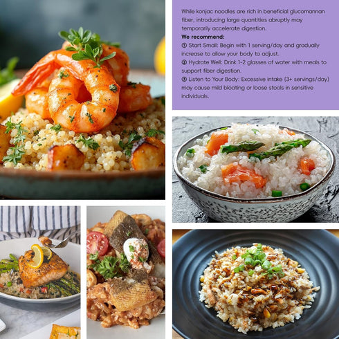 Rice,10 Packs, 10 Pack, 56.5 oz YUHO Organic Konjac Shirataki Closer to Rice, Plant Based Vegan Gluten Free Low Carb