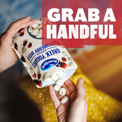 5 Oz (Pack 12) Ocean Spray Greek Yogurt Covered Craisins, Greek Yogurt Flavored, Covered Cranberries, Dried Fruit