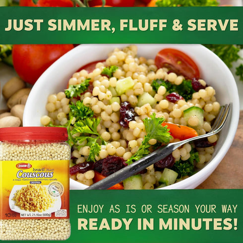 21-ounces (Pack 4) Osem Israeli Couscous Canister