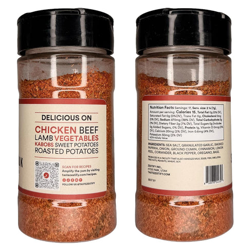 (4.2 oz Zestify Savory Souk Moroccan Seasoning Blend | Spice Mix for BBQ, Beef Stew, Slow Cooker, & Sheet Pan | Gourmet
