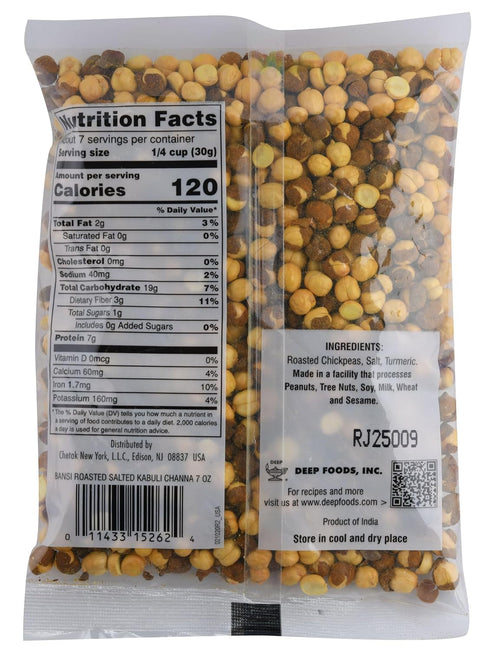 Bansi 7oz Roasted Salted Kabuli Chana
