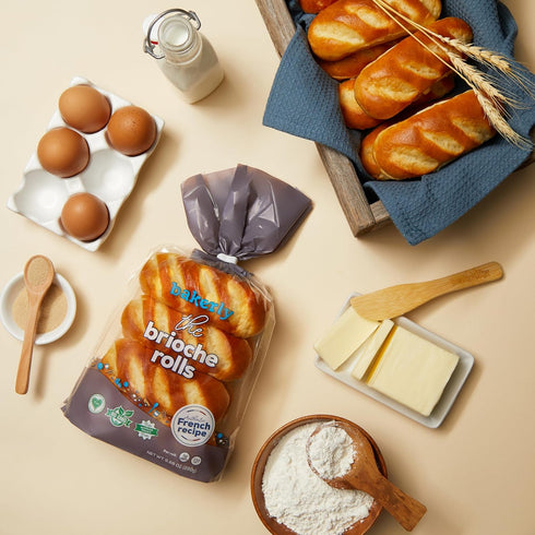 Pack 4, 8-Count (32 bakerly Brioche Rolls of Total Brioche Rolls)