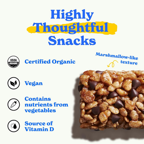 (36 Count) MadeGood Crispy Squares, Chocolate Chip Gluten Free Snacks