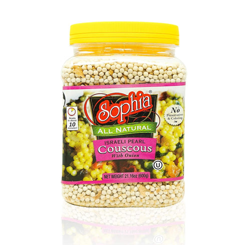 Sophia Couscous - Israeli Toasted Pearl Couscous w/ Onion 21oz (3-pack)