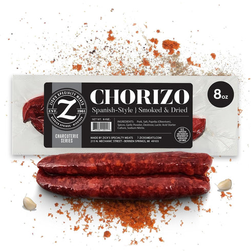 Zicks Specialty Meats Spanish Chorizo Sausage (8oz) | Healthy & Organic Spanish