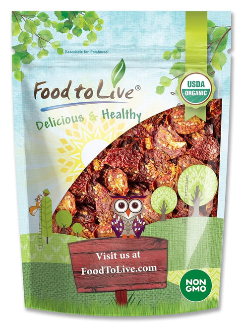 Food to Live - Organic Sun-Dried Tomatoes with Sea Salt, 2 Pounds