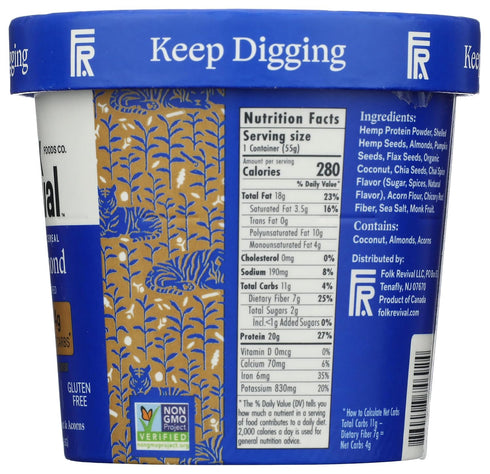1.94 Folk Revival, Cereal Cup Grain Free Chai Almond, Ounce