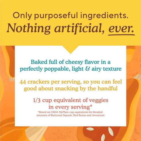 Mmms 4 (Pack 1) Simple Mills Pop Cheddar Baked Snack Crackers, Gluten Free, Ounce