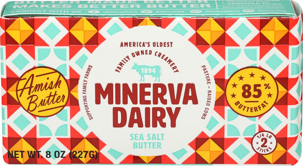 Minerva Dairy , Butter Sea Salt Butterfat 85%, 8 Ounce