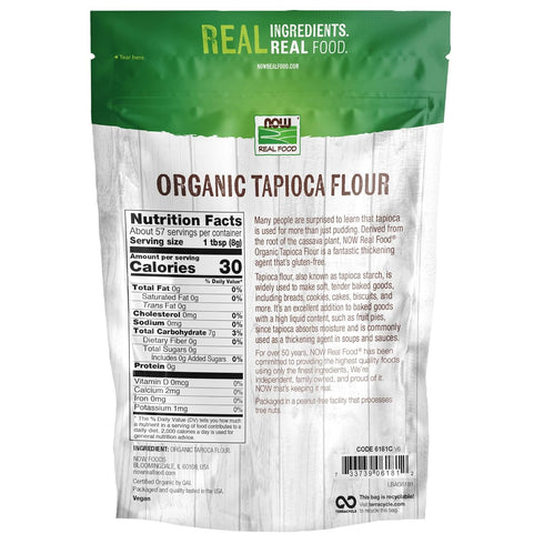 16-Ounce (Packaging (Pack 5) NOW Foods, Organic Tapioca Flour, Gluten-Free and Non-GMO Flour Replacement, May Vary)