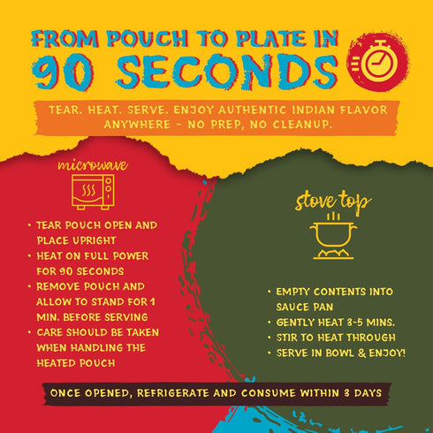 6-Pack 10oz Truly Indian Spiced Lentil & Bean Chili (Dal Makhani) Authentic Traditional Ready to Eat Indian food - Made