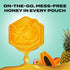 Packs (Pack 10) BEEUP Honey Fruit Snacks With a Teaspoon of Honey in Every Pouch Dye Free, No Corn Syrup Individually