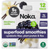 Noka Superfood Fruit Smoothie Pouches, Blackberry Vanilla, Healthy Snacks with Flax Seed,