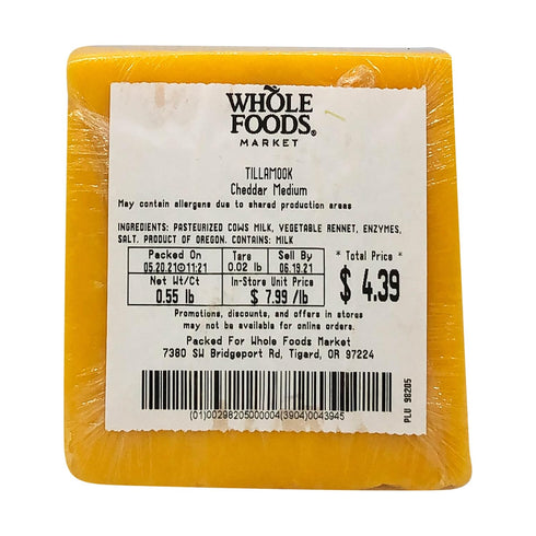 Medium Cheddar Cheese by TILLAMOOK