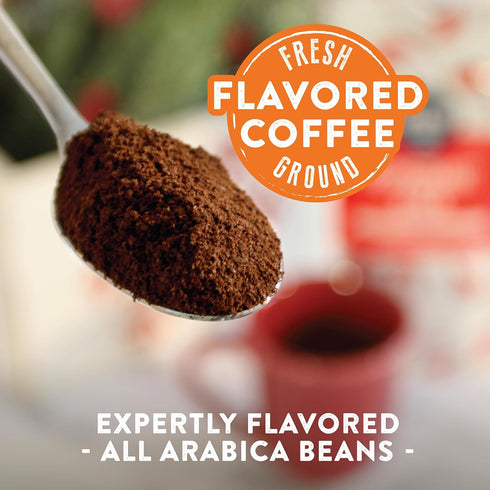 100% 10 Two Rivers Coffee Peppermint Stick Flavored Ground Coffee, Perfectly Balanced, Always Smooth, Made with Arabica