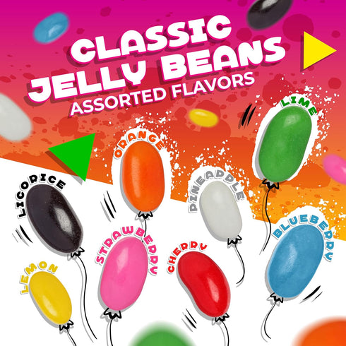3 Lb Jelly Beans | Bag | Bulk Jelly Beans | Assorted Fruit and Licorice Flavors | Classic Chewy Candy for Gifting