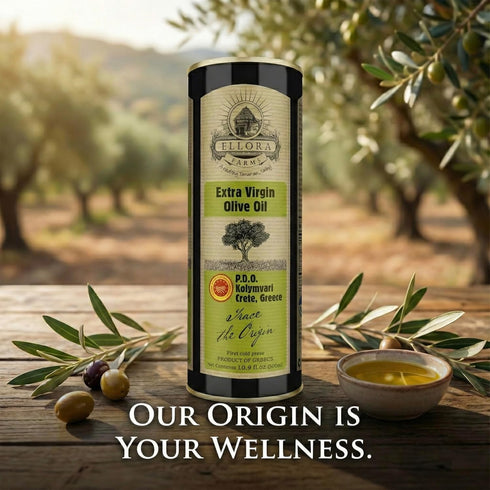 17 oz. Pack 2 Ellora Farms, Extra Virgin Olive Oil, Single Estate PDO Crete, Greece, Traceable and High Polyphenol