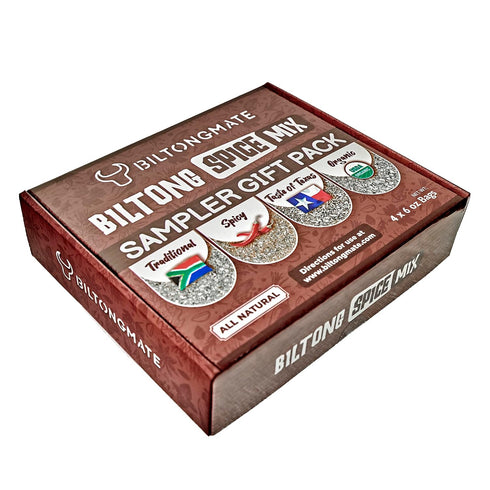 BiltongMate Pack (4 6 oz) All Natural Biltong Spice - Sampler Gift x