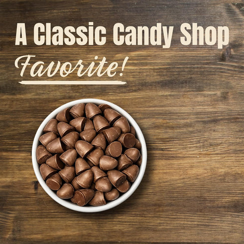 1 Old Fashioned Chocolate Covered Vanilla Creme Drops | Pound Bag | Nostalgic Chocolate Candy with Creamy Vanilla