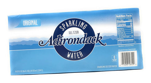 ADIRONDACK BEVERAGES 8 Pack, 12 Plain Seltzer Water FZ