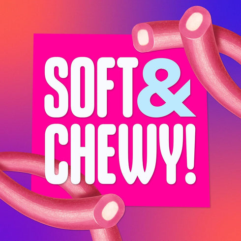 9 SweeTARTS Soft & Chewy Ropes Candy, Tangy Strawberry Flavor, Ounce Pouch