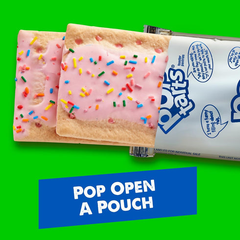 (8 Pop-Tarts Toaster Pastries, Breakfast Foods, Kids Snacks, Frosted Strawberry Milkshake Pop-Tarts)