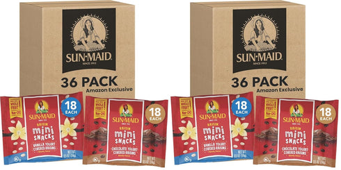 Sun-Maid Vanilla & Chocolate Yogurt Coated Raisins Variety Packets - 0.5 oz