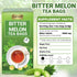 120 100% Pack 3 LeafLea Bitter Melon Tea Bags, Pure Bitter Melon Fruit. Supports Wellness and Digestion |