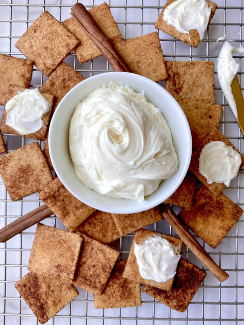 Pack 3 Cinnamon Almond Flour Crackers by Real Phat Foods - Low Carb, Gluten-Free Keto Snack - of (Sweet Cinnamon