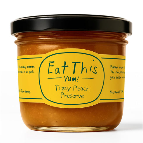 Eat This Yum! Eat This Yum Tipsy Peach Jam Small Batch Gourmet Peach Jam with