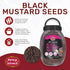 Spicy World 4.5 LB 100% Black Mustard Seeds Whole Bulk Jar - All Natural, Gluten Free, Pure, Robust Flavor - by