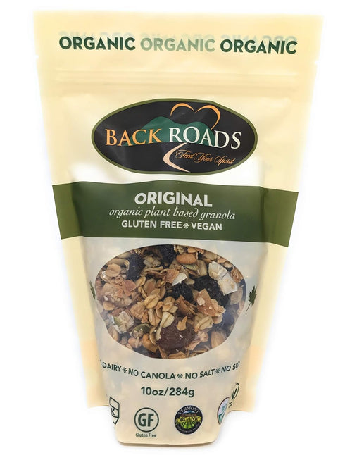 BACK ROADS 10 OZ Organic Original Granola