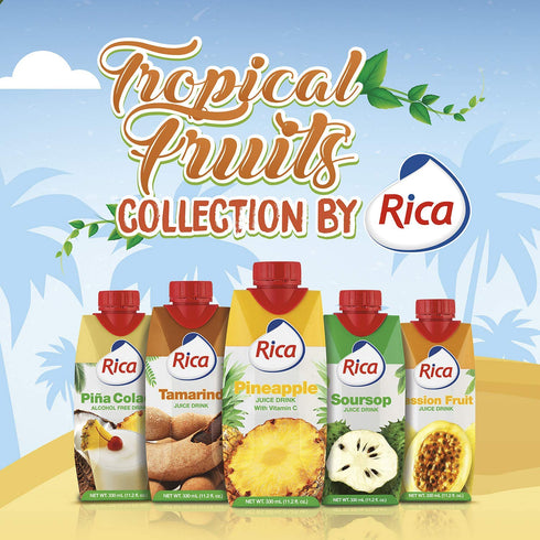 RICA 330 ML (12 Pack) Passion Fruit Juice Drink