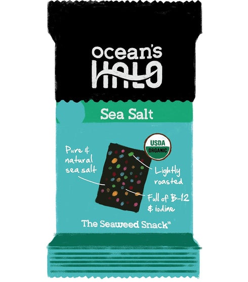 1 12 Ocean's Halo Seaweed Snacks (Sea Salt) case of Unit Trays