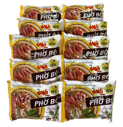 Instant Chand Noodle Soup, 1.94 Oz. Packets (Set of 10) (Beef (Pho